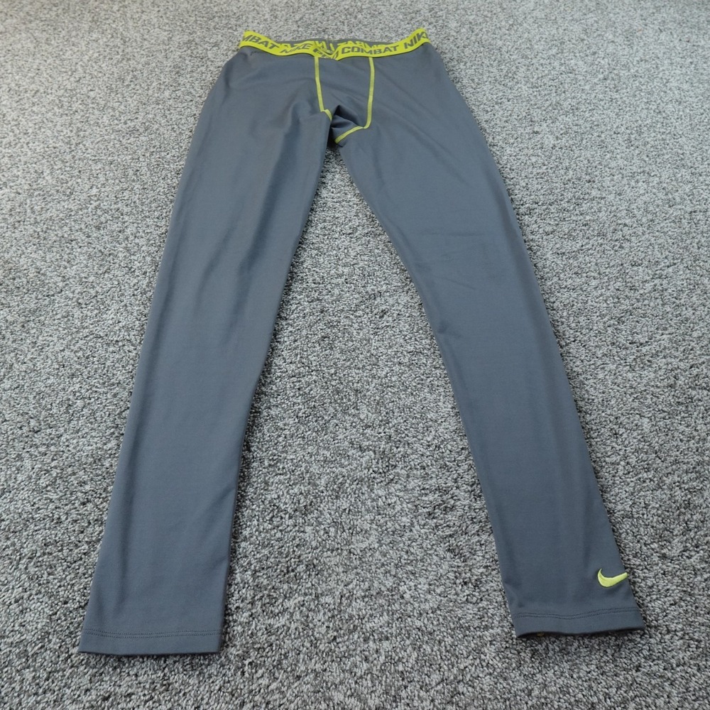 Nike Leggings Mens XL Gray Pro Dri Fit Tight Compression Pants Gym Workout Train